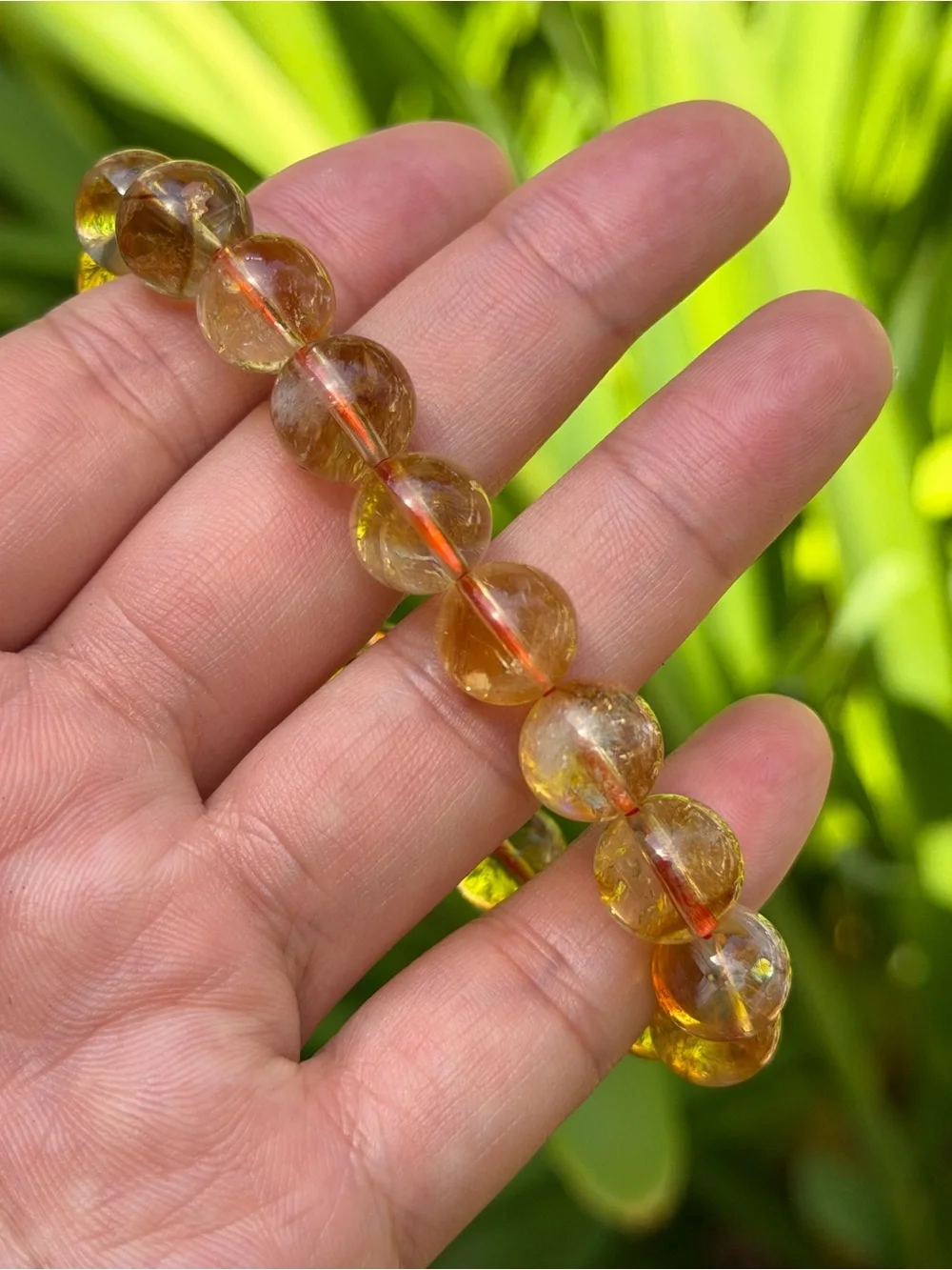 11mm Golden Citrine Stretch Bracelet 2058